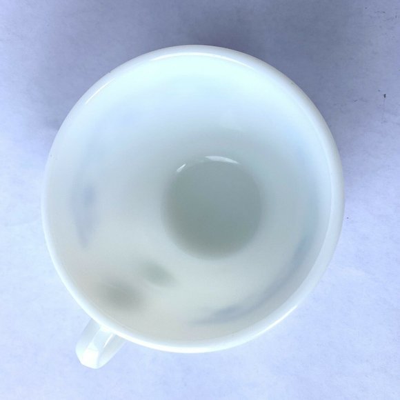 Pyrex Morning Blue Flower Cup Coffee Tea Corning NY Mid Century Microwave Safe - Picture 4 of 5